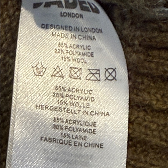 Zara Brown Striped Sweater with Buckles - Picture 5 of 8